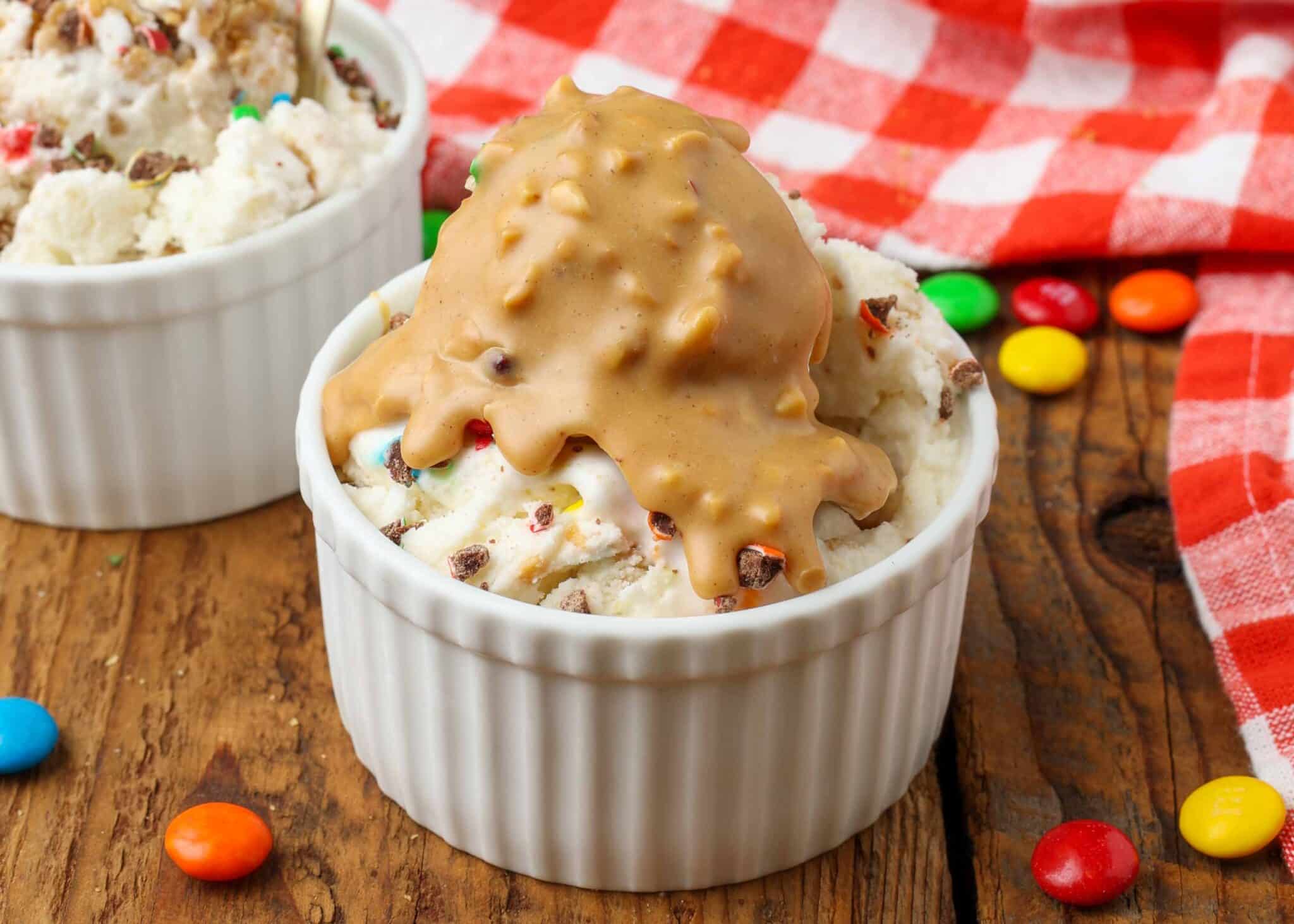 peanut butter ice cream topping