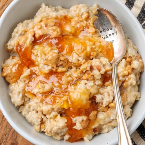 Peanut Butter Oatmeal - Barefeet in the Kitchen
