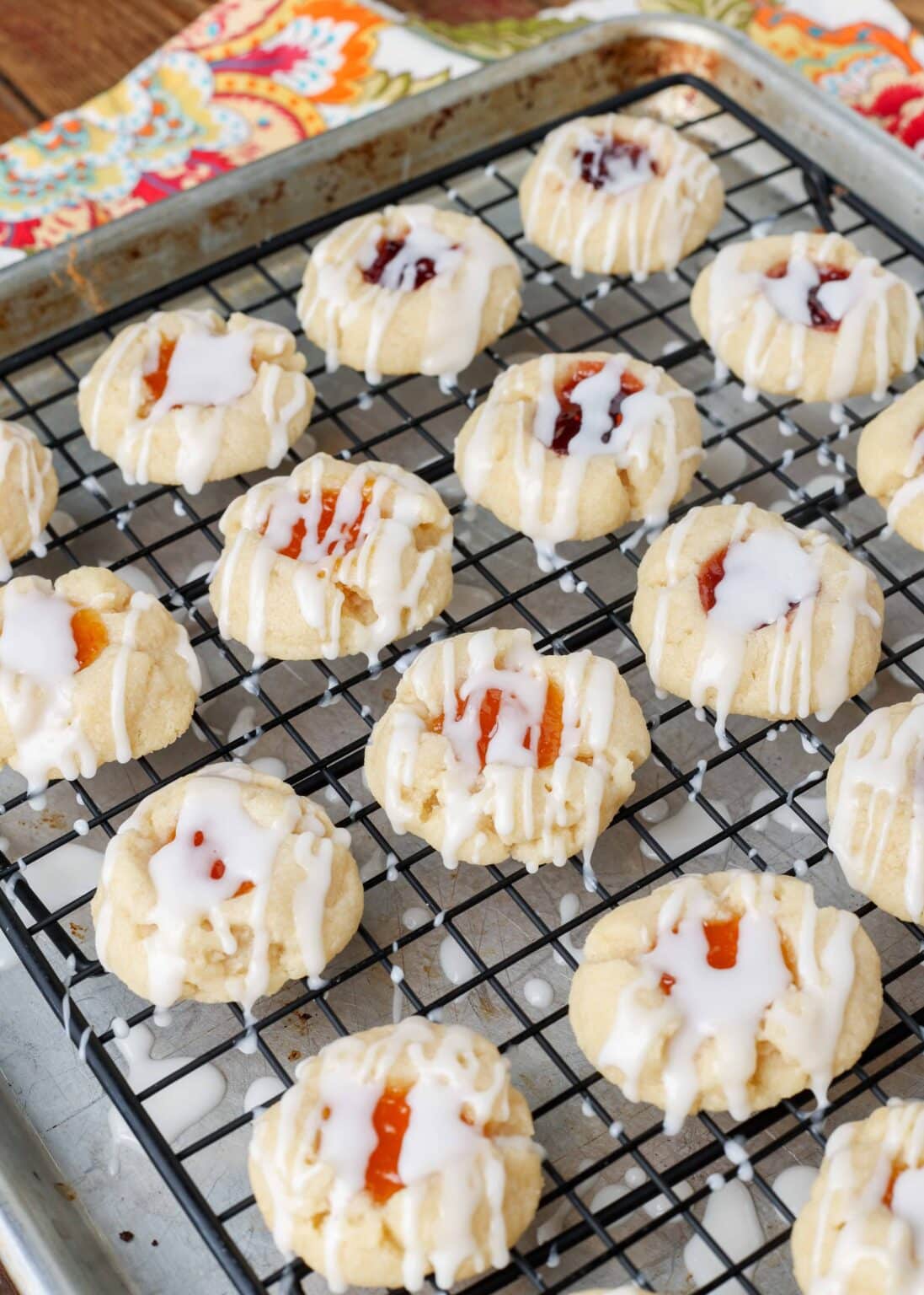 Shortbread Thumbprint Cookies - Barefeet in the Kitchen