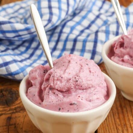 Berry Smoothie Ice Cream - Barefeet in the Kitchen