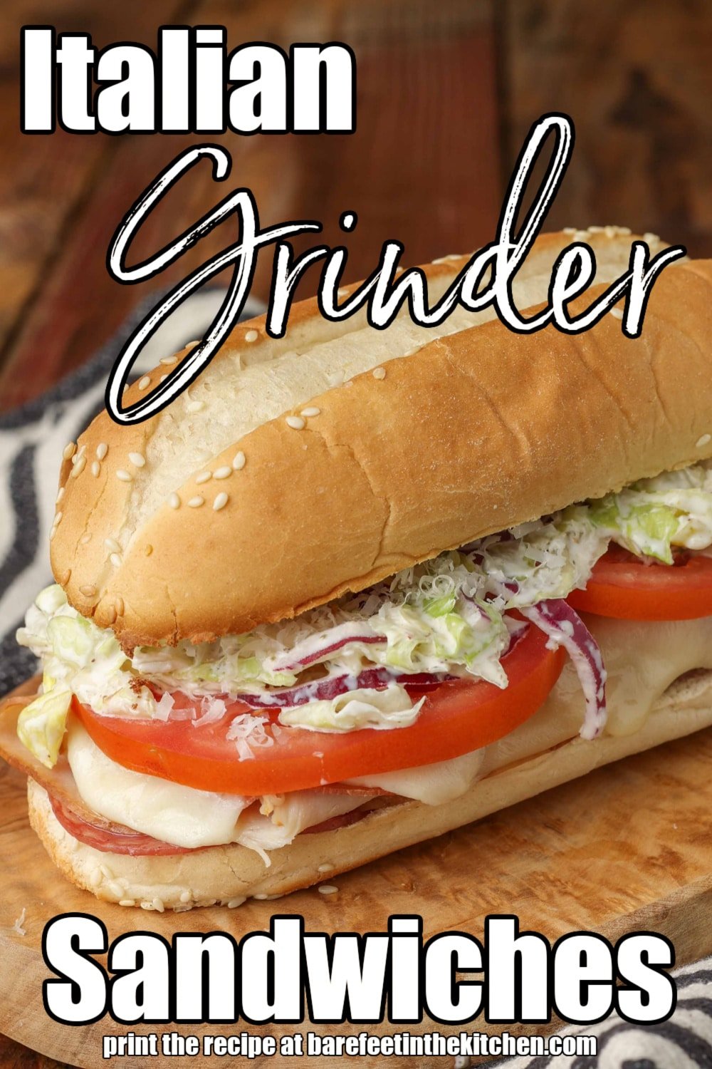 Italian Grinder Sandwich BFK pin photo sandwich