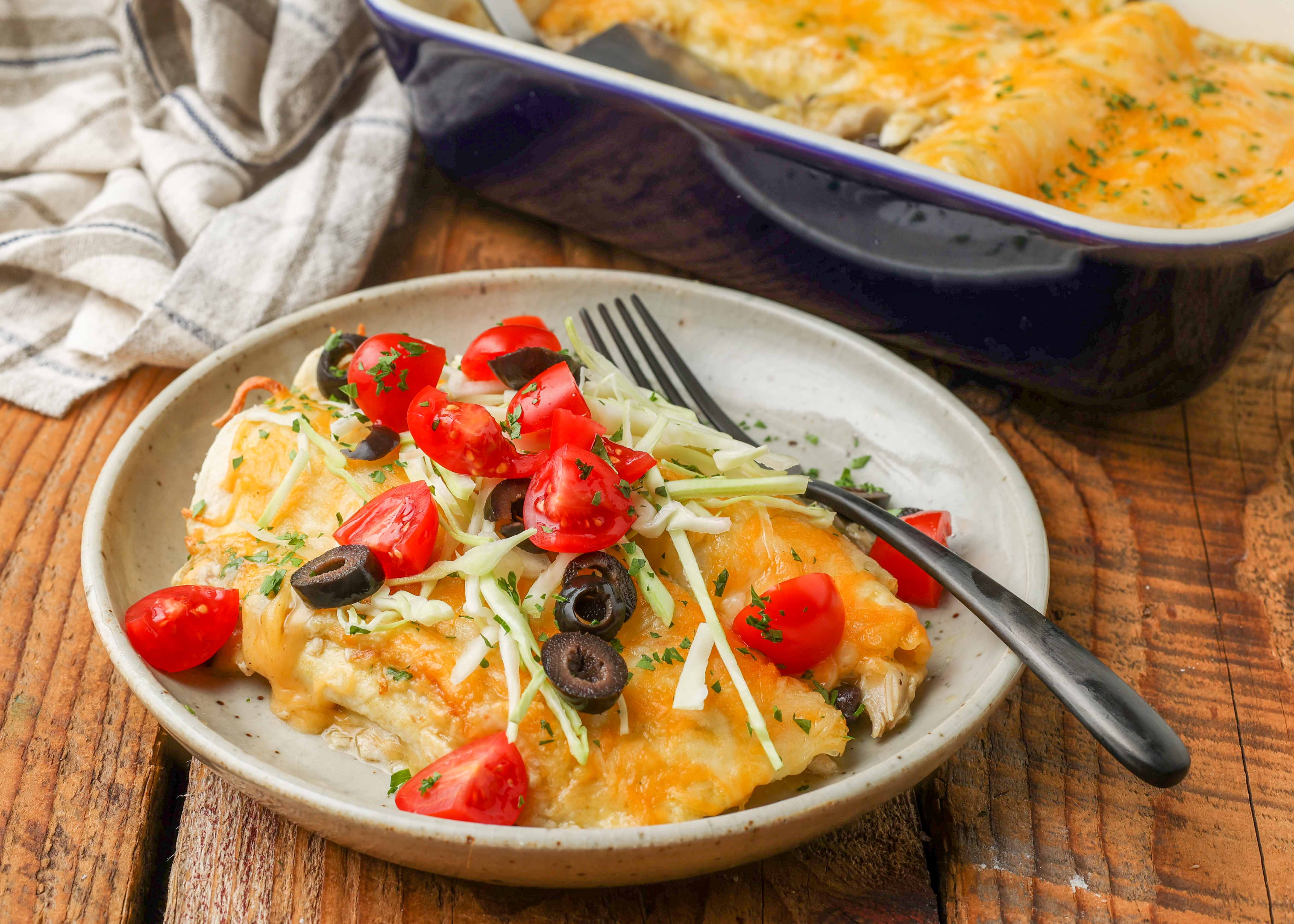 Chicken and Black Bean Enchiladas