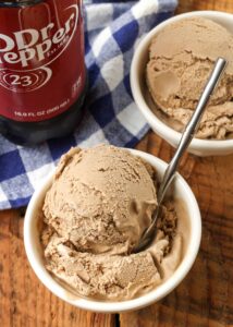 Dr Pepper Ice Cream - Barefeet in the Kitchen