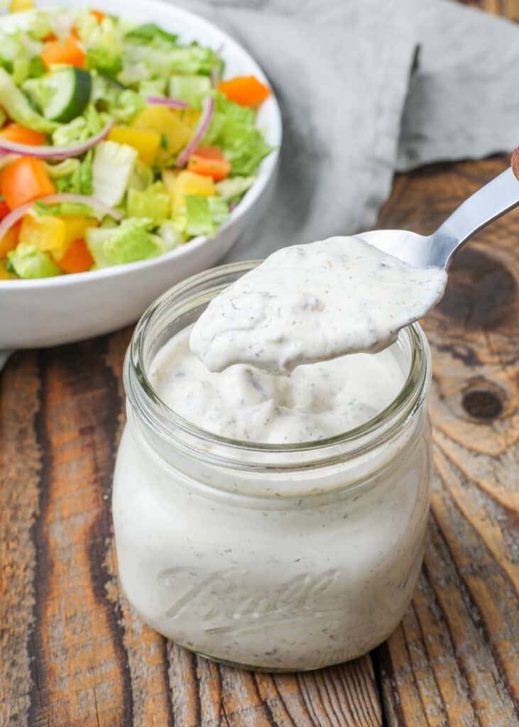 ranch dressing with green chile added