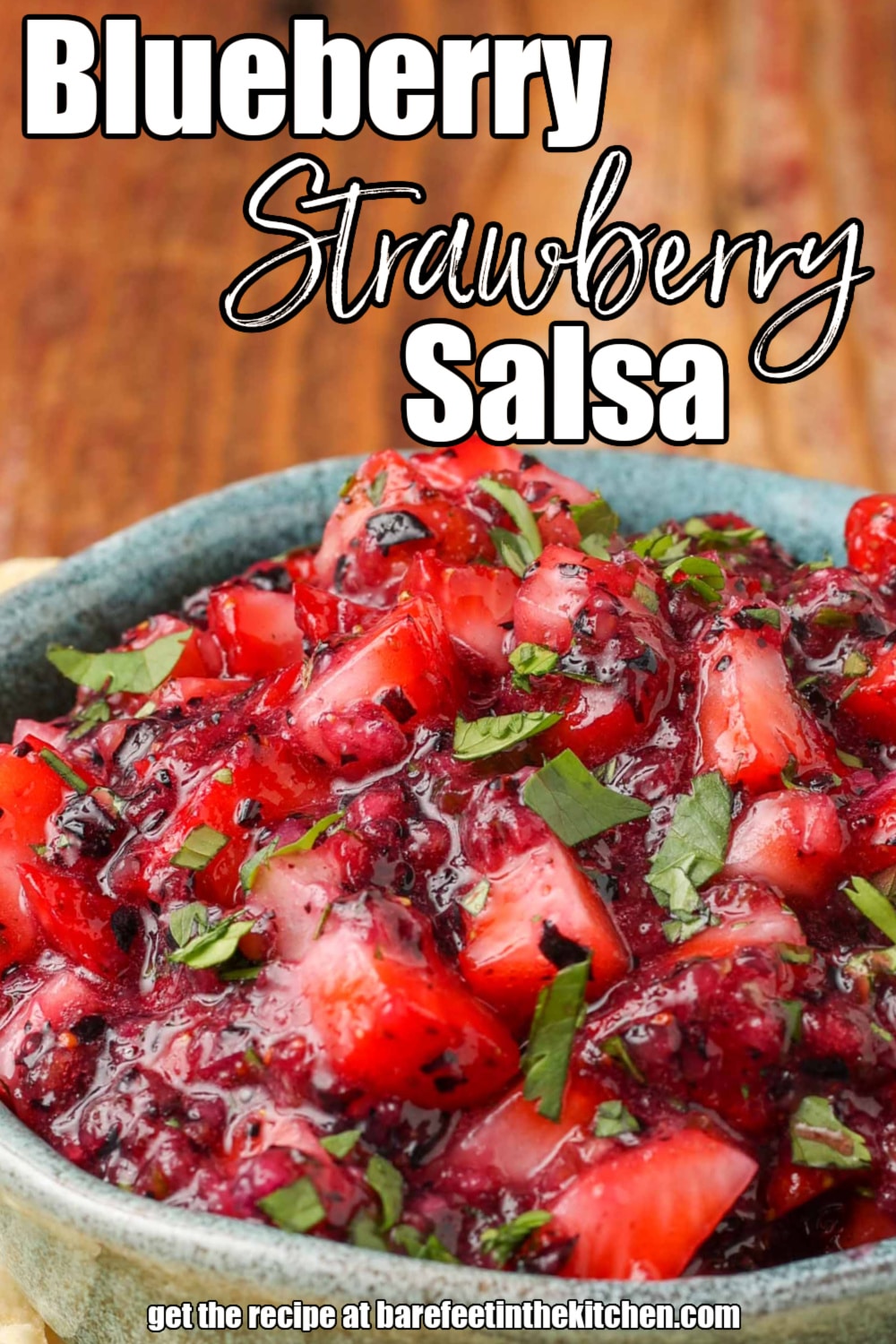 Blueberry Salsa - Barefeet in the Kitchen
