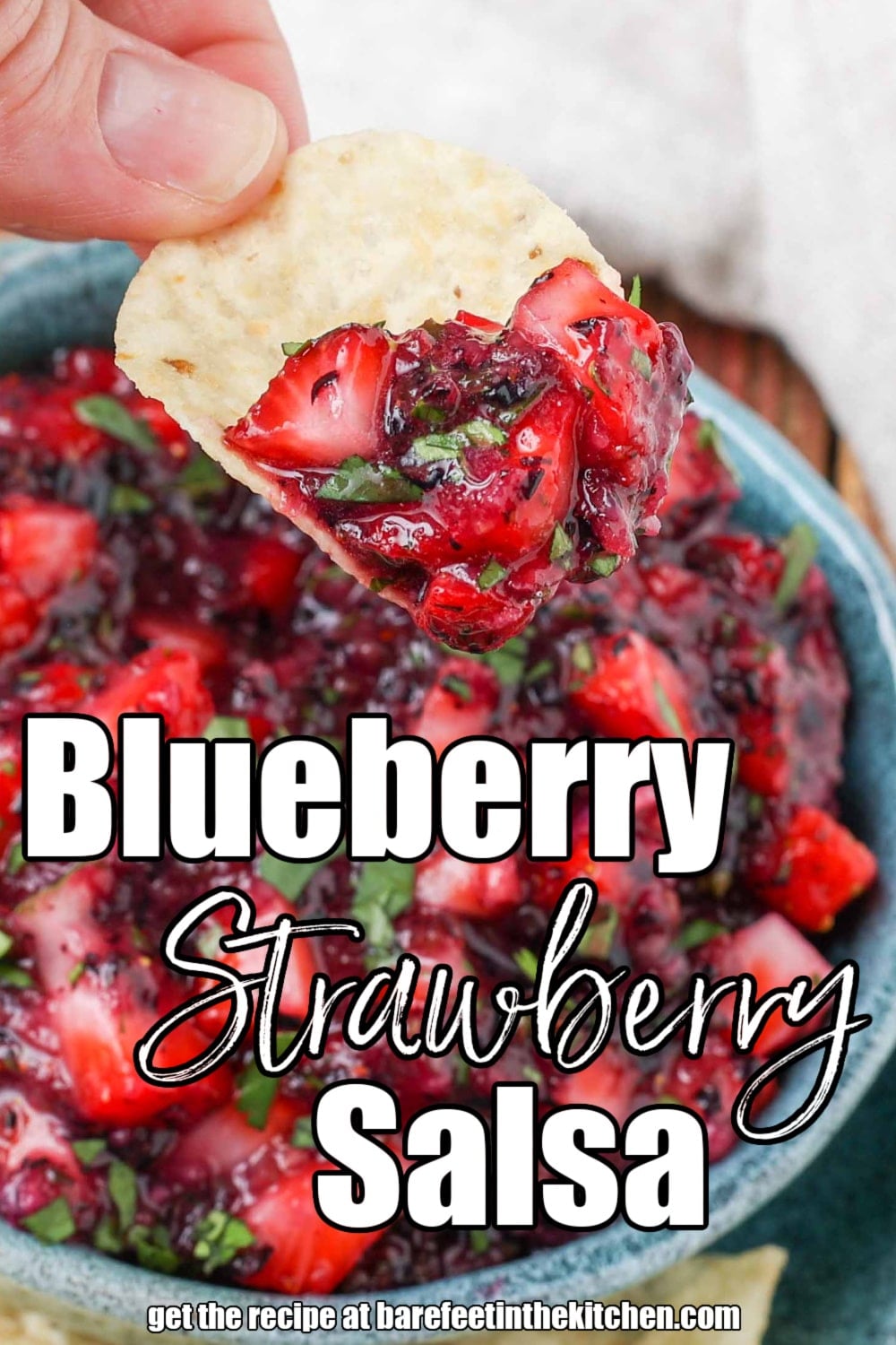 Blue Salsa Blueberry Salsa - Barefeet in the Kitchen