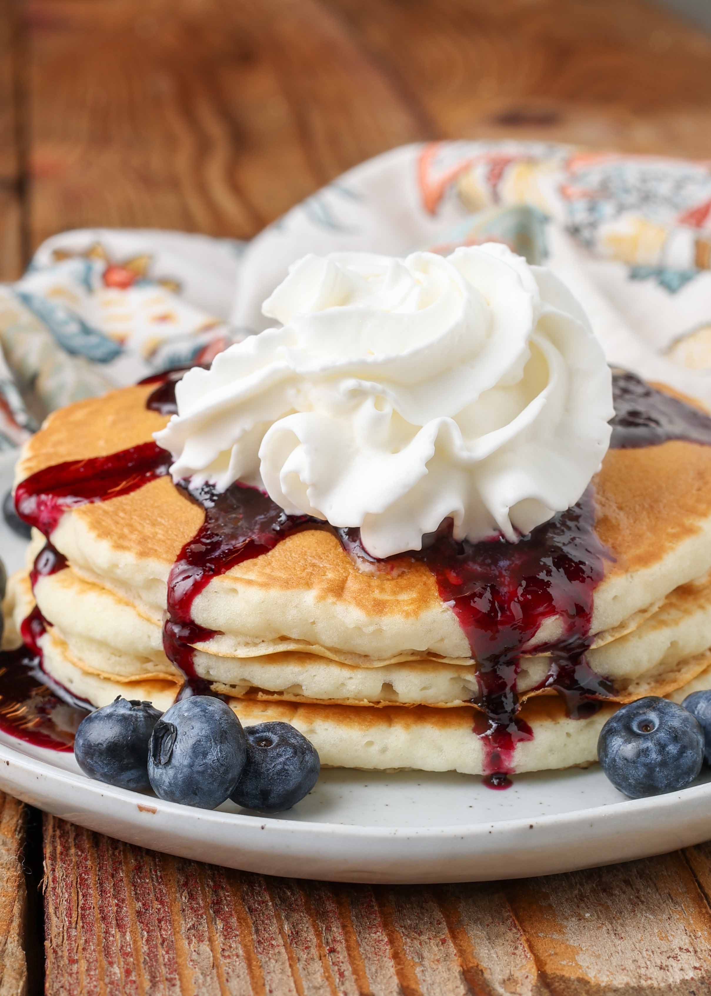 Blueberry Pancake Syrup - Barefeet in the Kitchen