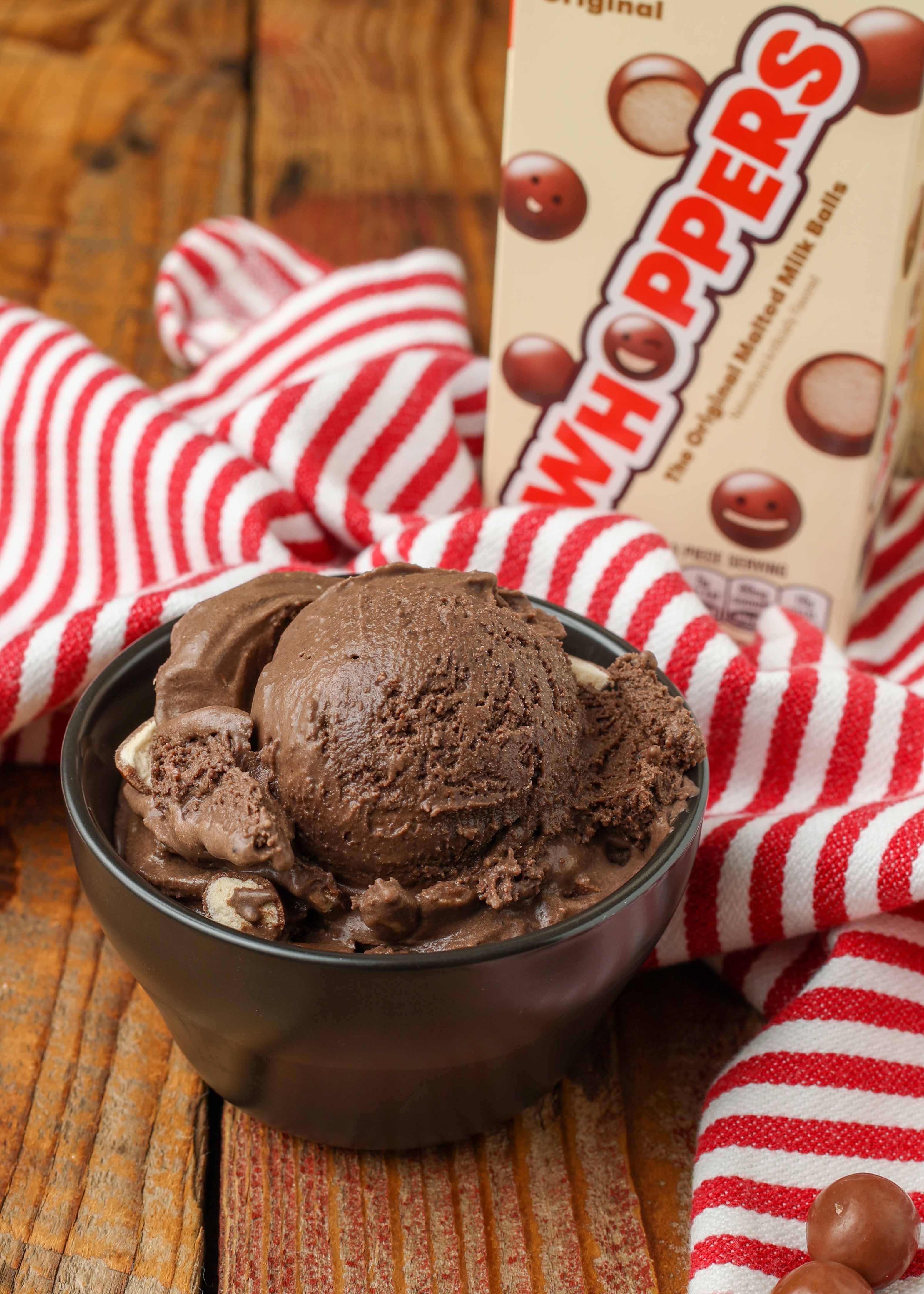 Chocolate Malted Crunch Ice Cream