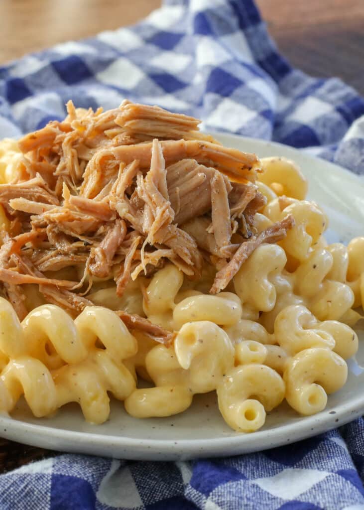 Homemade Mac and Cheese with Pulled Pork