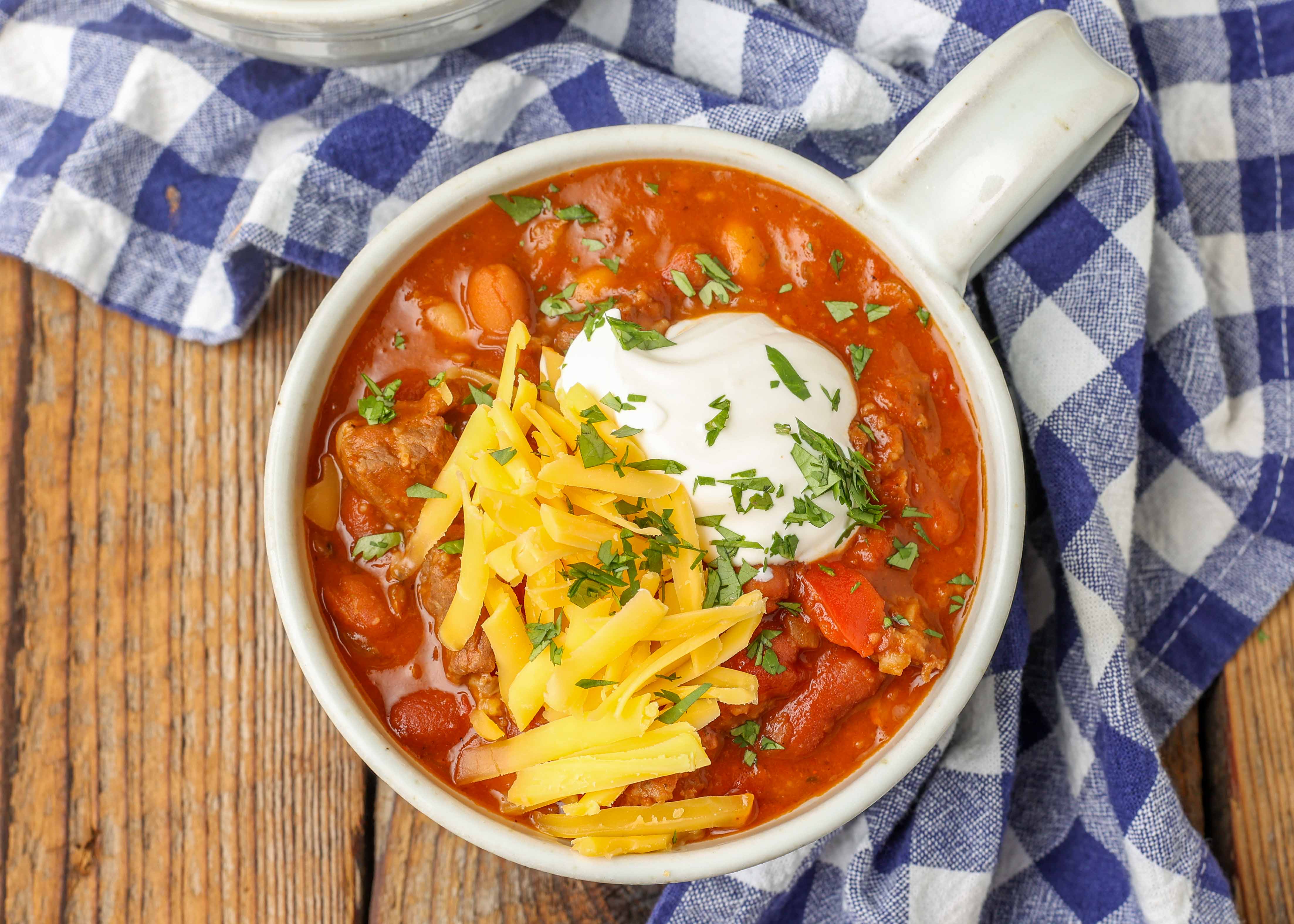 Steak Chili with Sausage