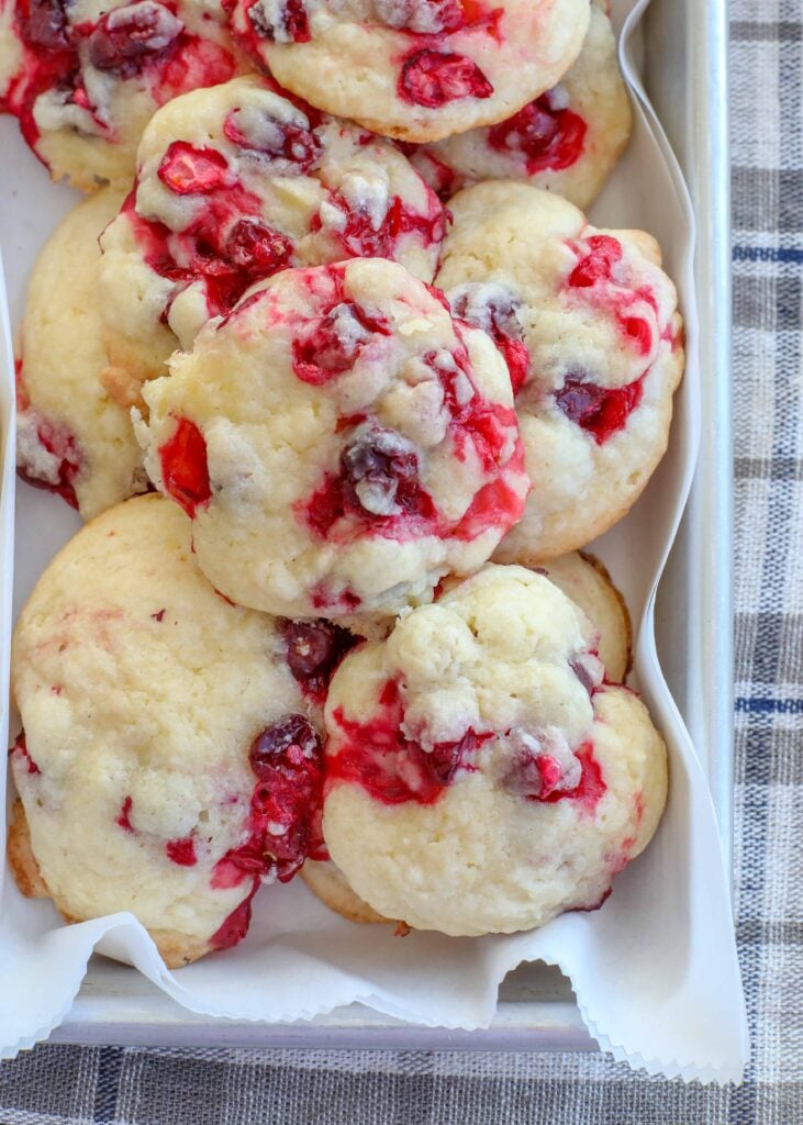 Cranberry Cookies are soft, chewy, sweetly tart bites of Christmas happiness.