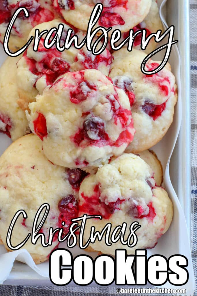Cranberry Cookies made with fresh cranberries