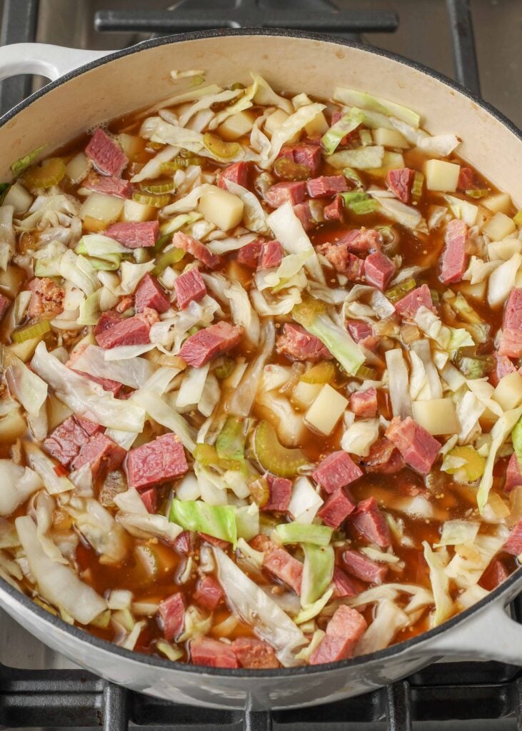 corned beef potato and cabbage soup