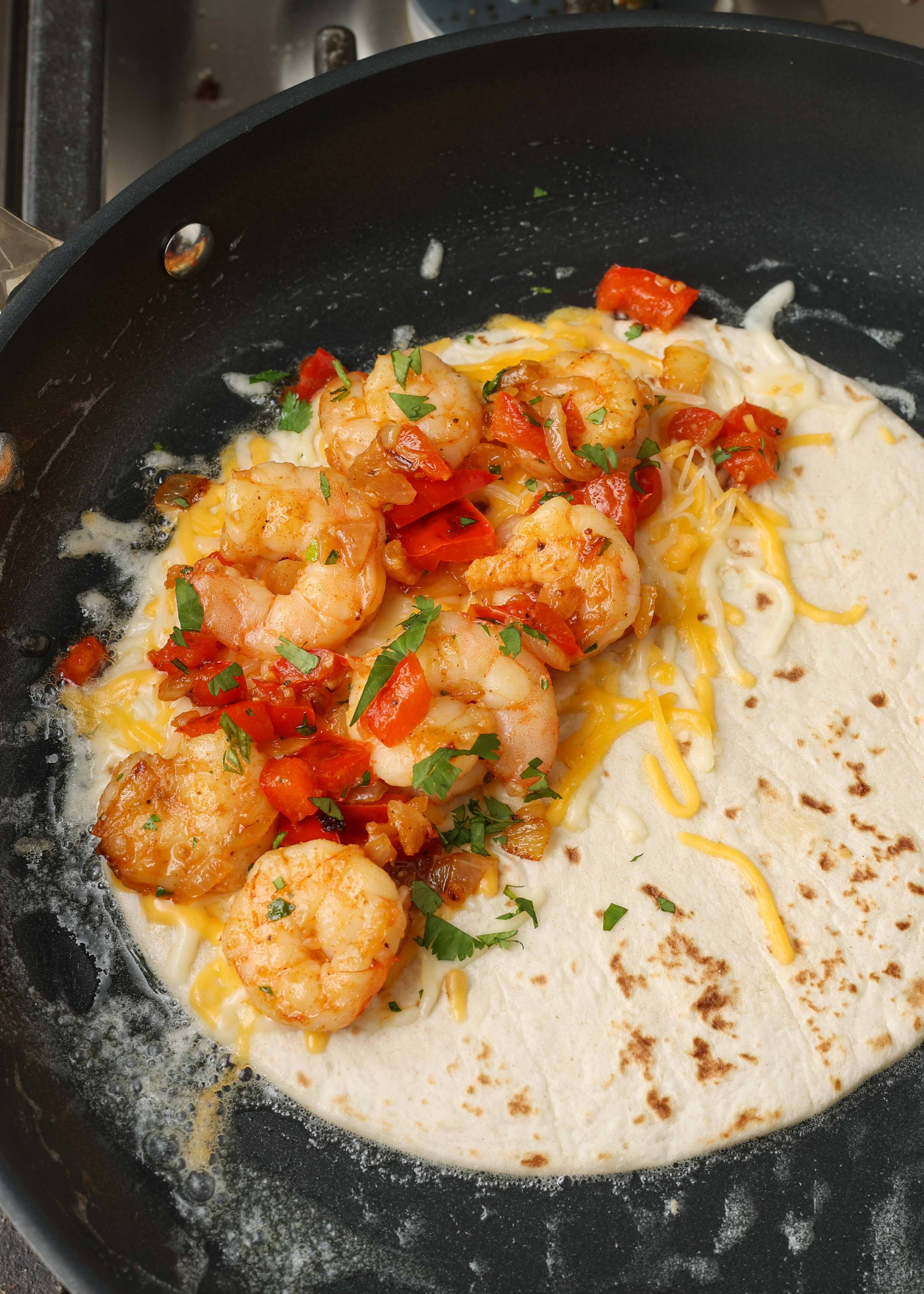 Shrimp Quesadillas Barefeet In The Kitchen Shrimp Quesadillas Barefeet In The Kitchen
