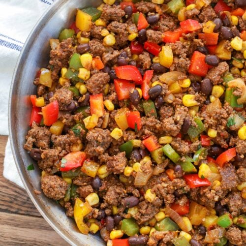 Vegetable Lover's Taco Beef - Barefeet in the Kitchen