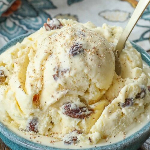Rum raisin ice cream (easy!)
