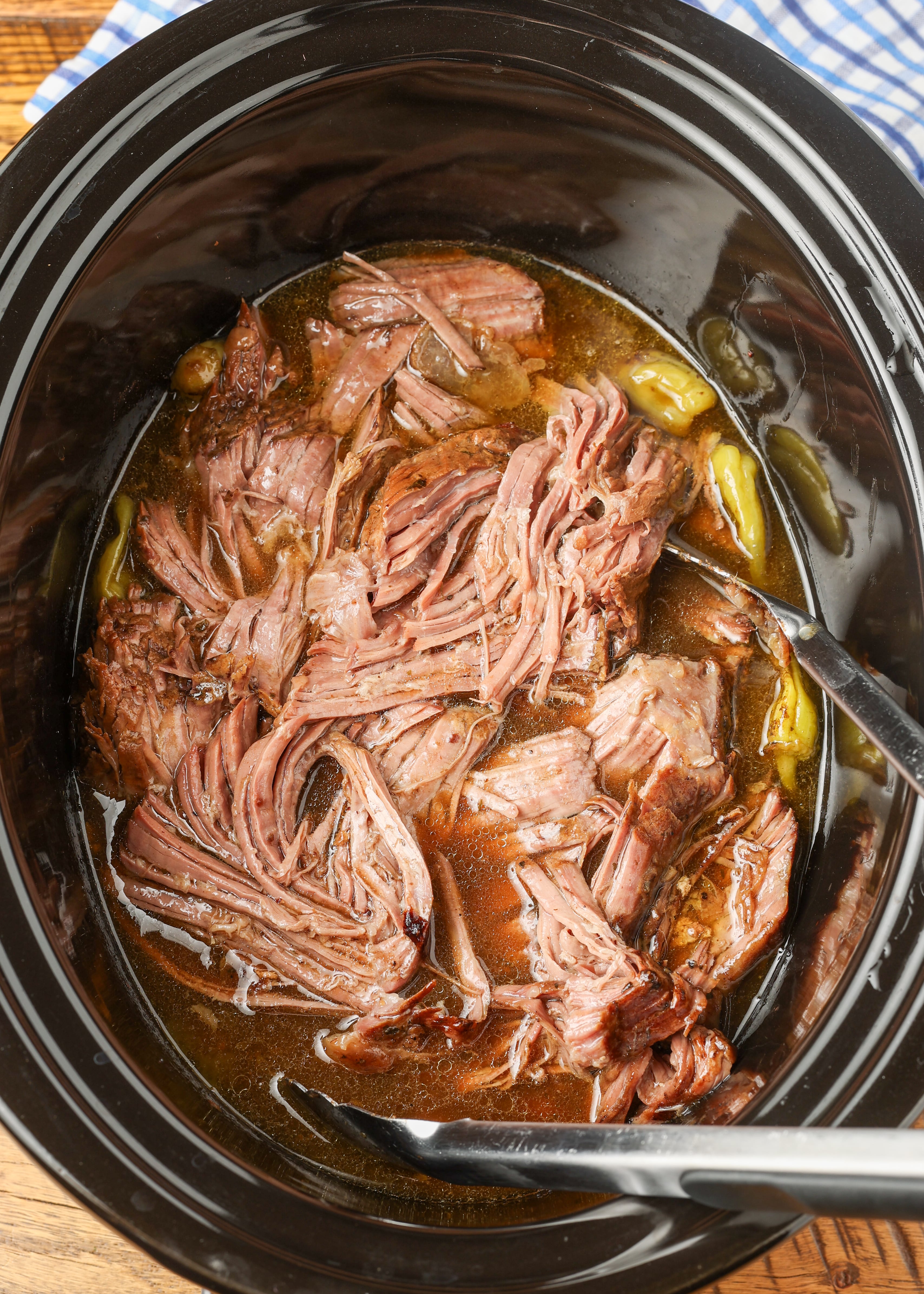 Slow Cooker Mississippi Pot Roast
