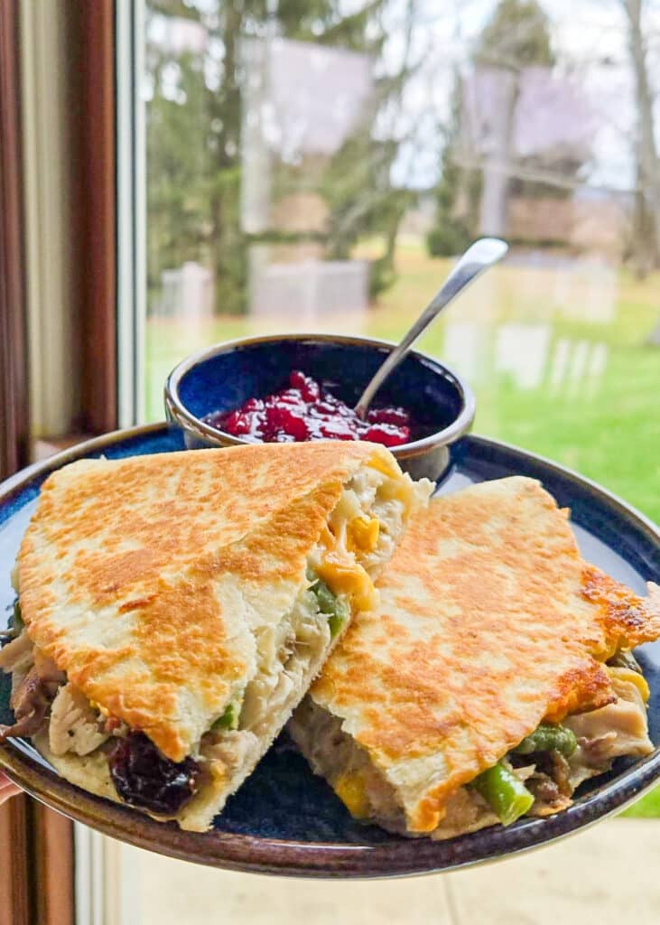 thanksgiving quesadilla