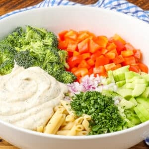 ingredients for ranch dressing pasta salad
